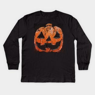 Rustic Pumpkin Kids Long Sleeve T-Shirt